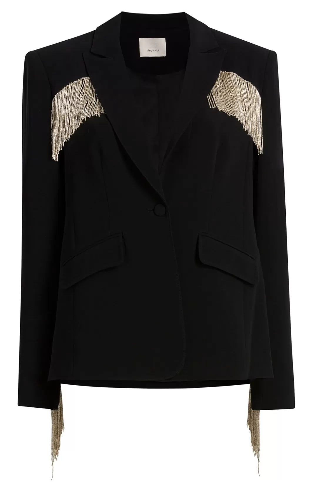 Cinq à Sept Beaded Fringe Ira Blazer