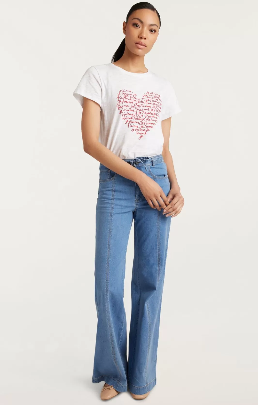 Cinq à Sept Je T'Aime Heart Tee