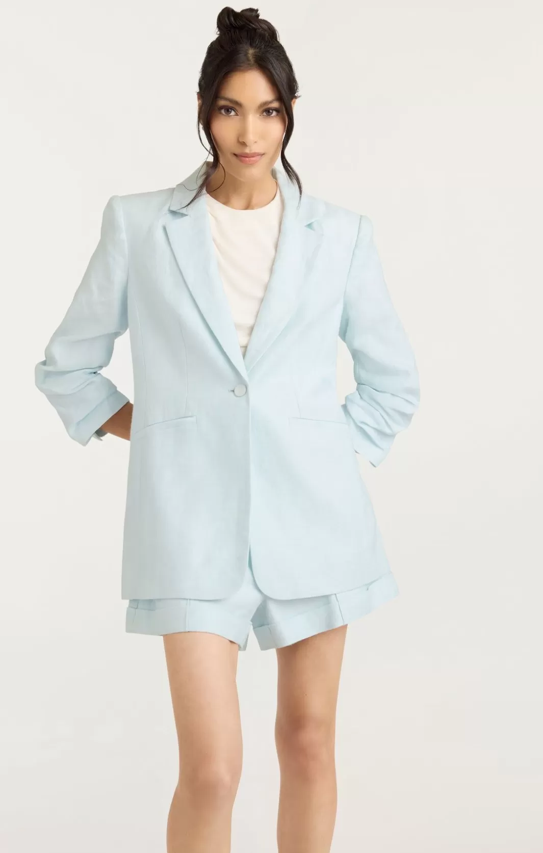 Cinq à Sept Linen Kylie Blazer