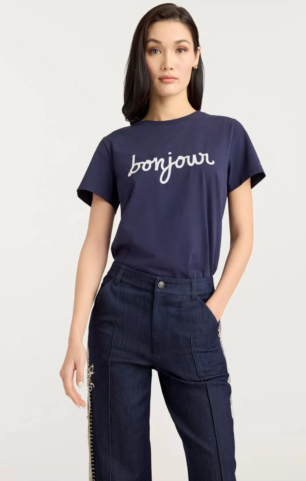 Cinq à Sept Sequined Bonjour Tee