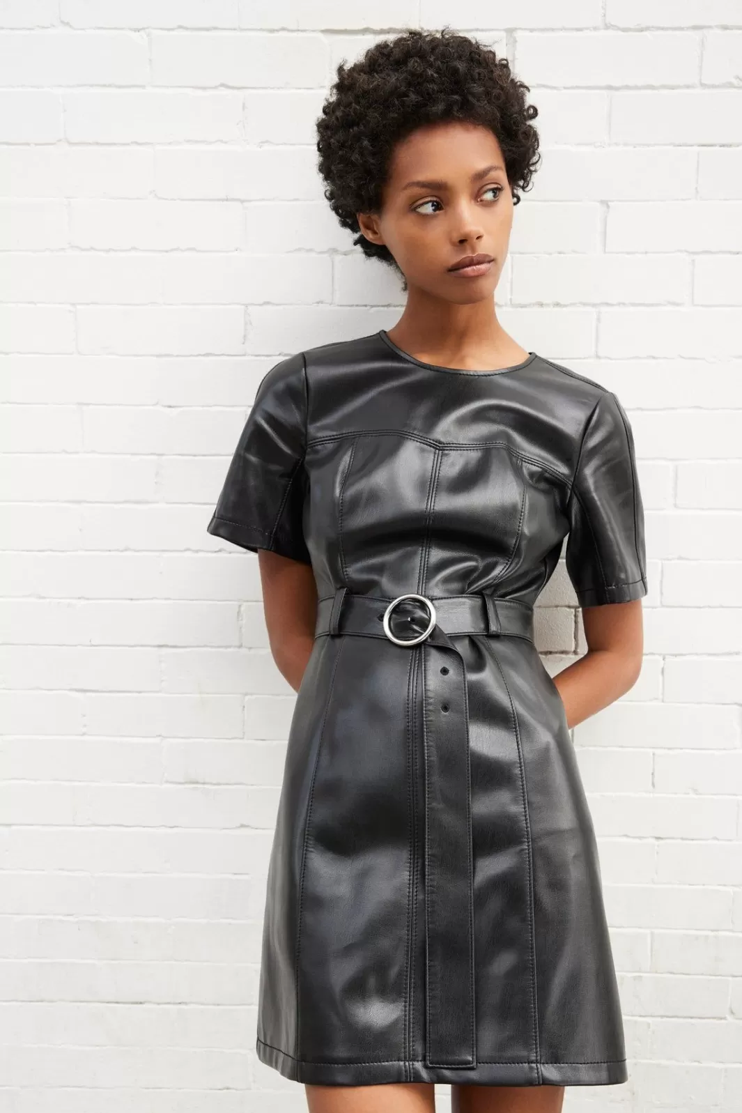 Cinq à Sept Vegan Leather Siv Dress